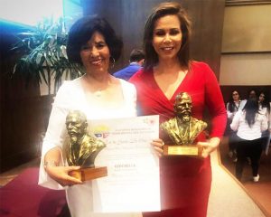 Premiación Mujeres Influyentes en Ecuador, Galardón a la Máster Cecilia Flores rectora del ITESUT por parte de la Confederación de Periodistas del Ecuador.